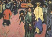 Ernst Ludwig Kirchner The Street (mk09) oil on canvas